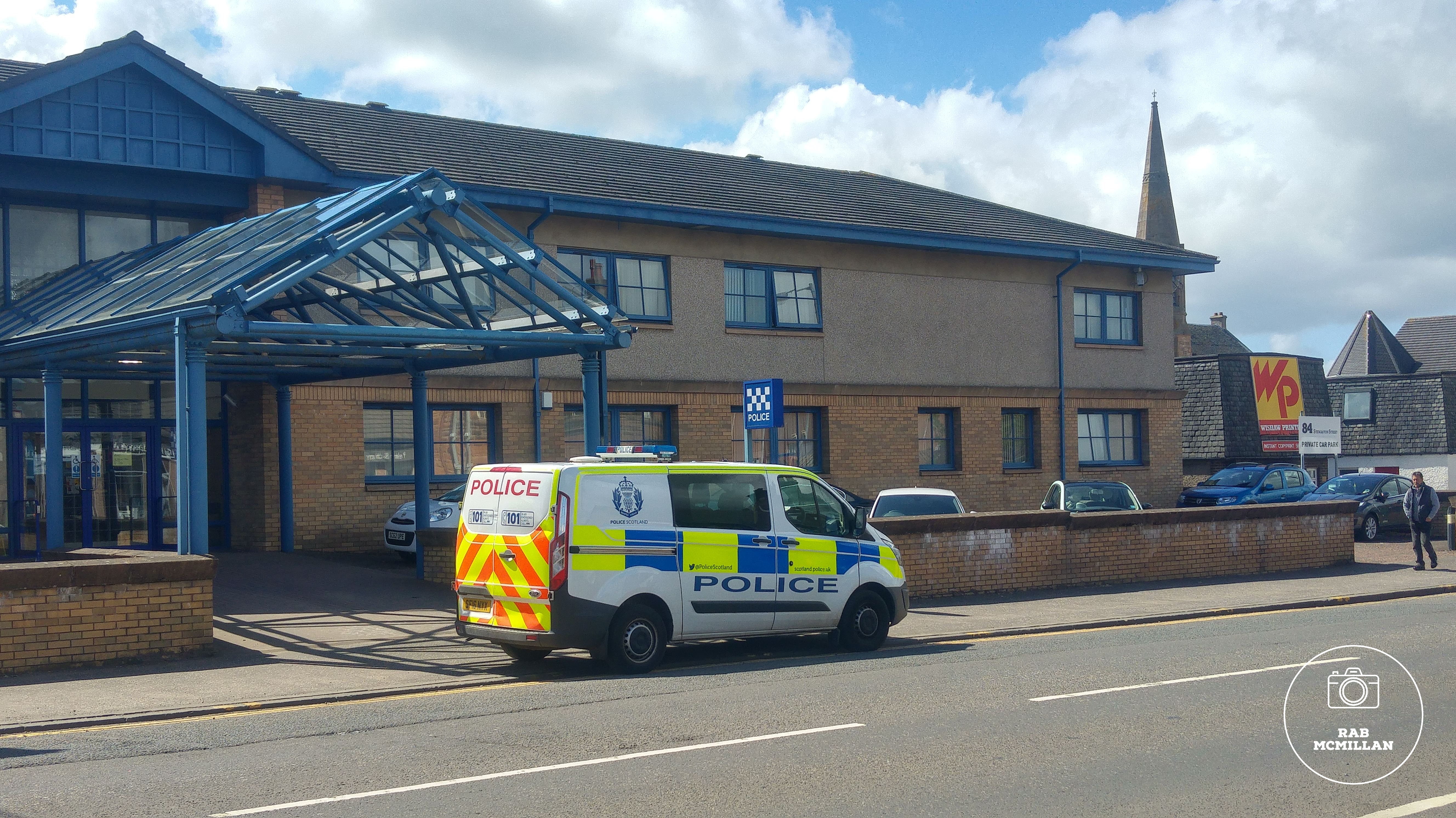Police Station, Stewarton Street, Wishaw, 2018.
