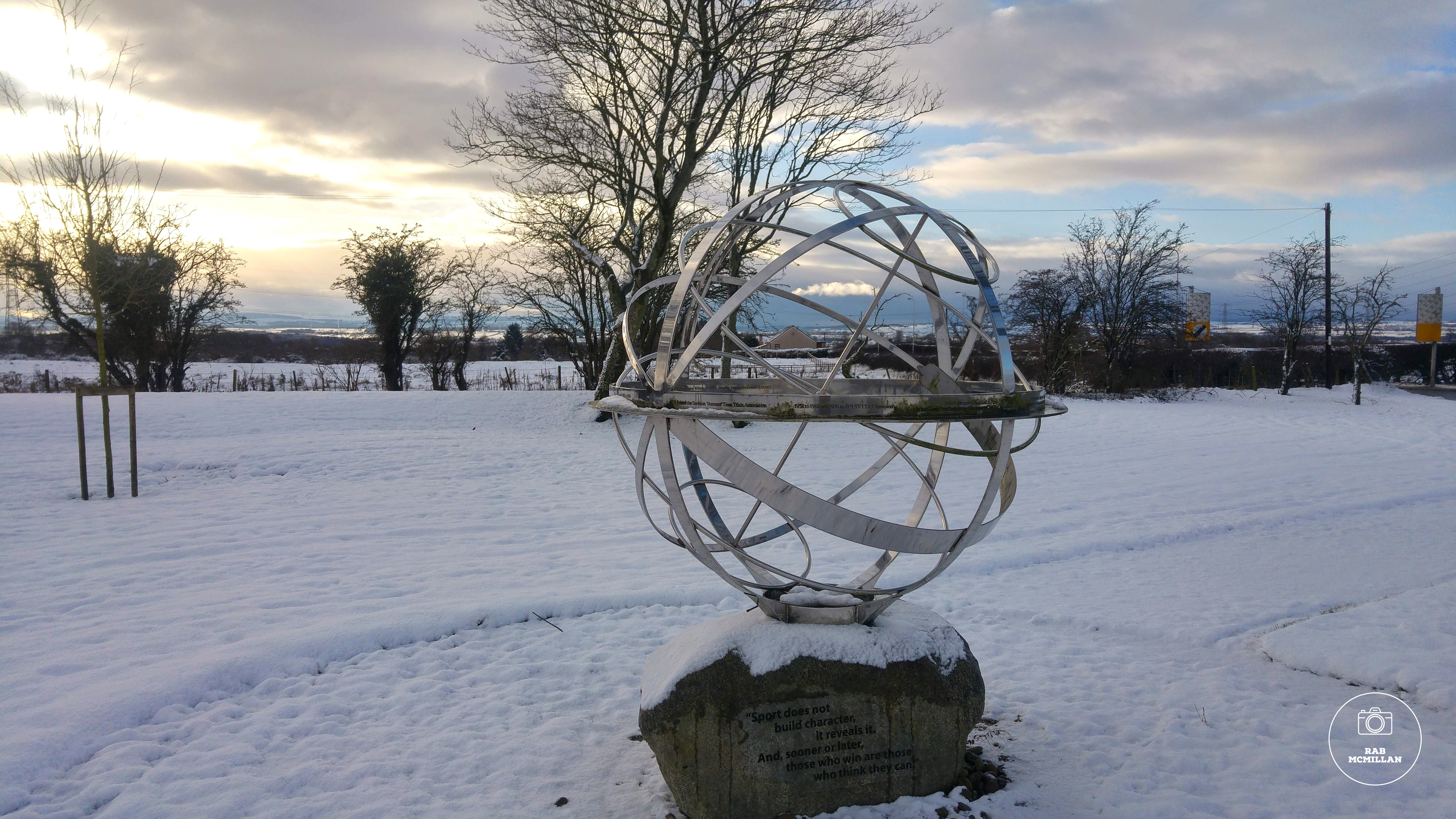 Memorial to Cyclist Pinky Williams, Waterloo, Wishaw, 2017.