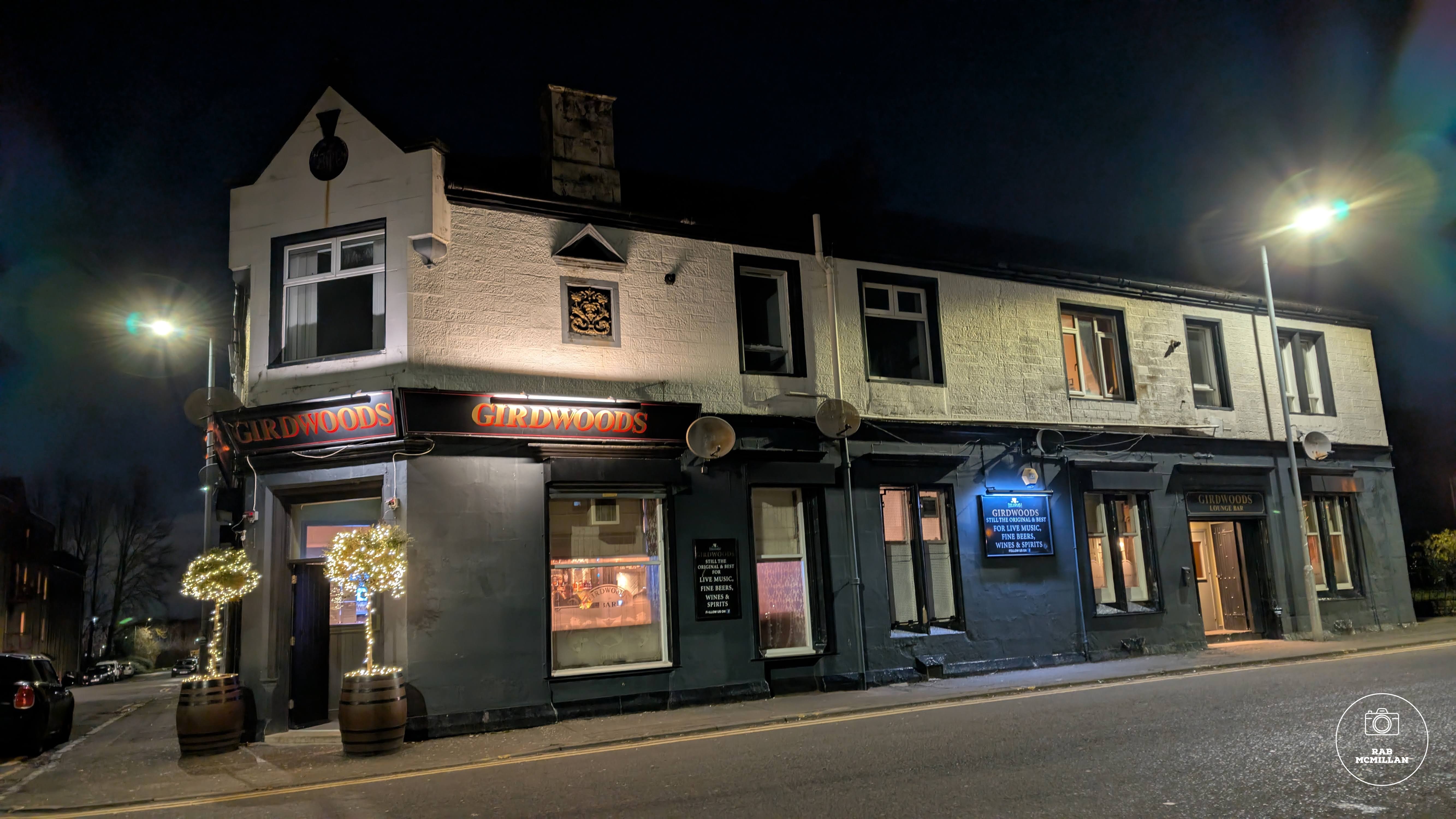 Girdwoods Bar, Hill Street, Wishaw, 2025.