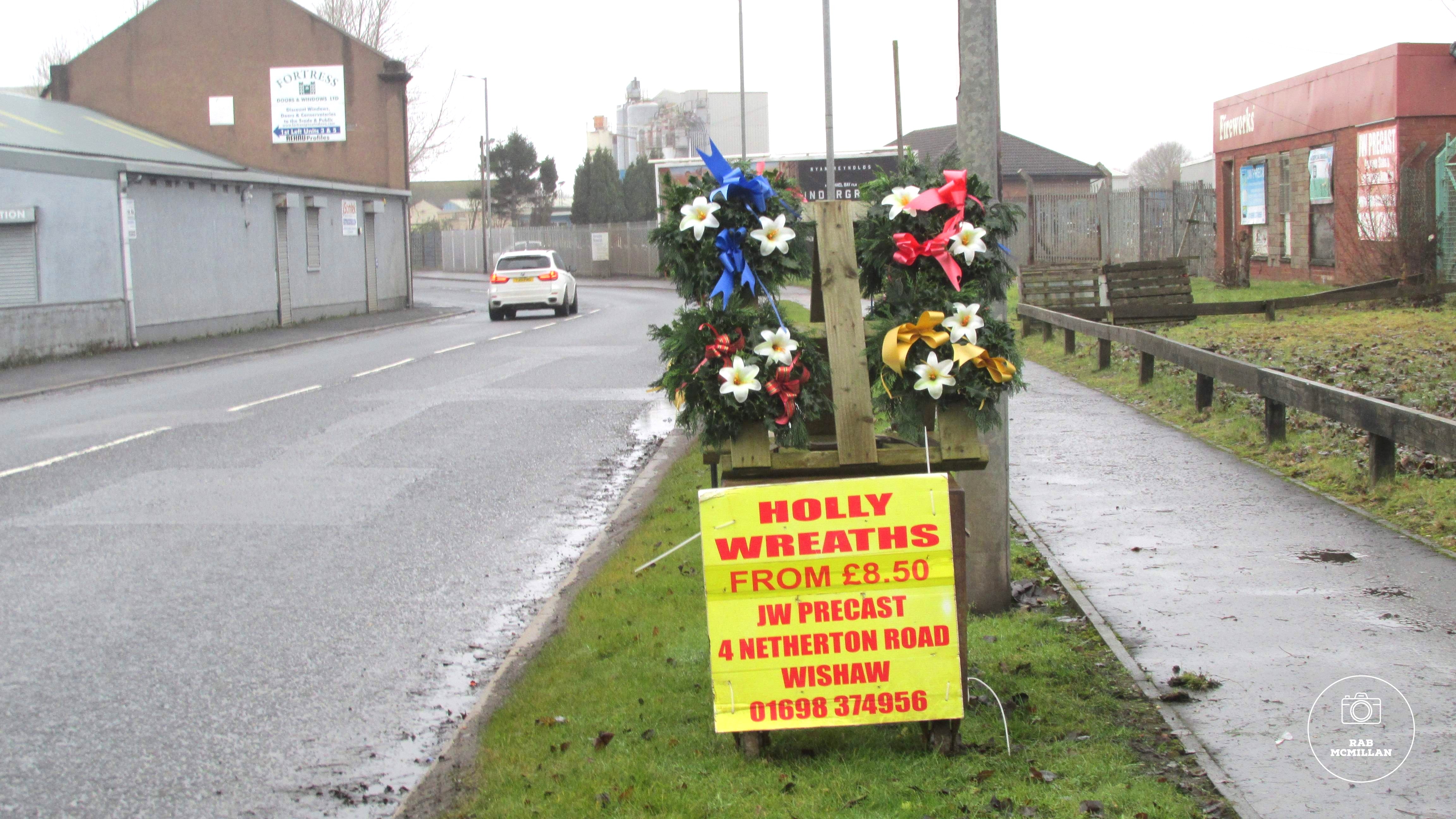 Netherton Road, Wishaw, Christmas, 2019.