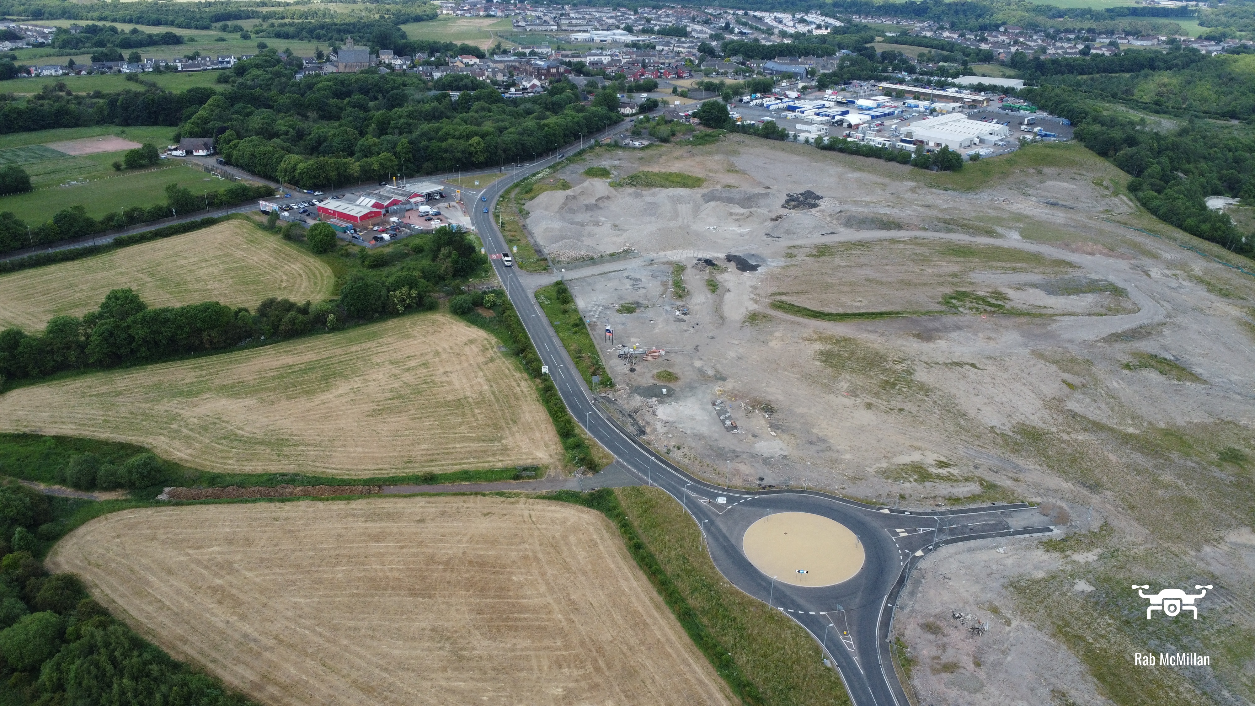 New house's site, old Coltness Iron Works/Costain Concrete site, Newmains, Wishaw, 2023.