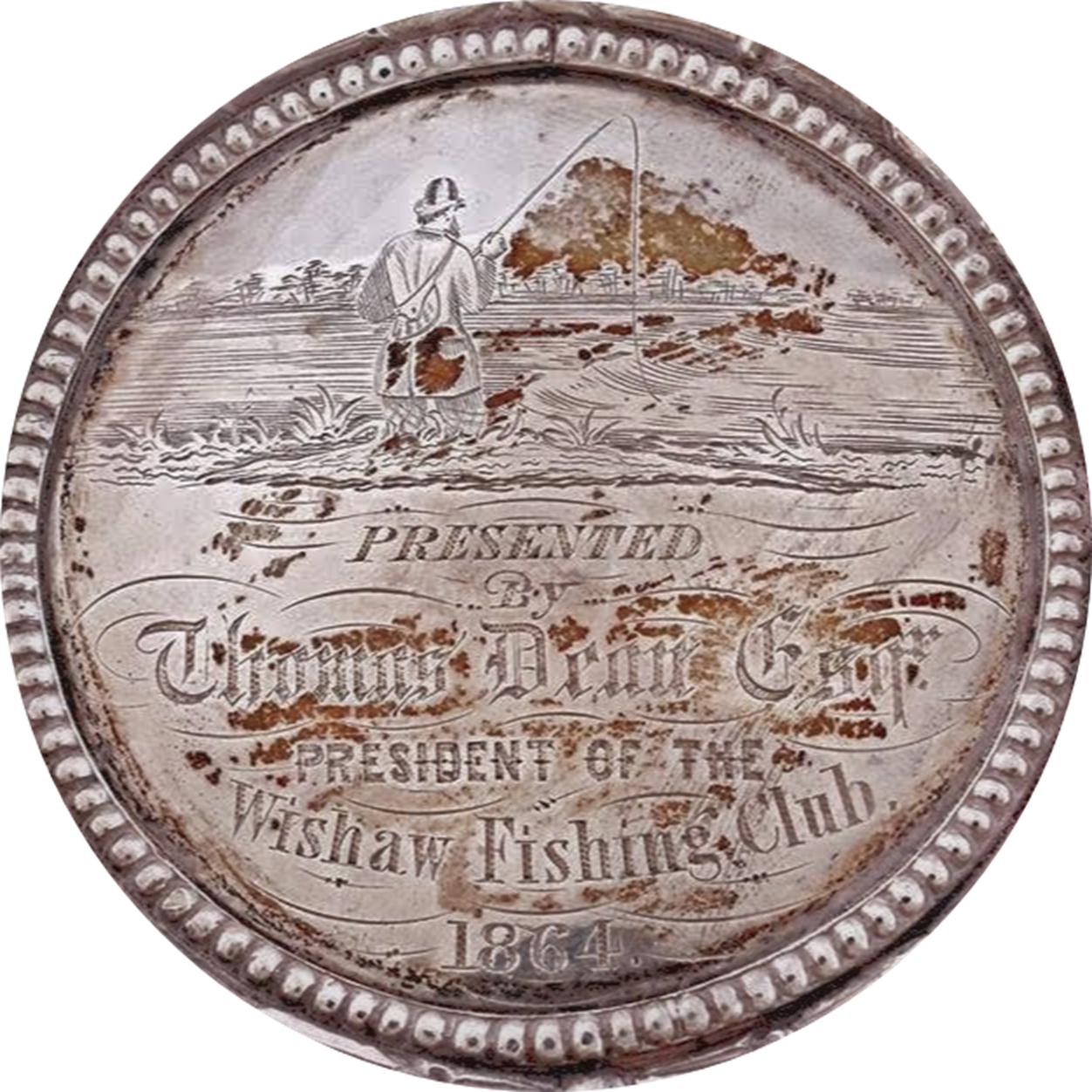 Wishaw Fishing Club Medal, 1864.