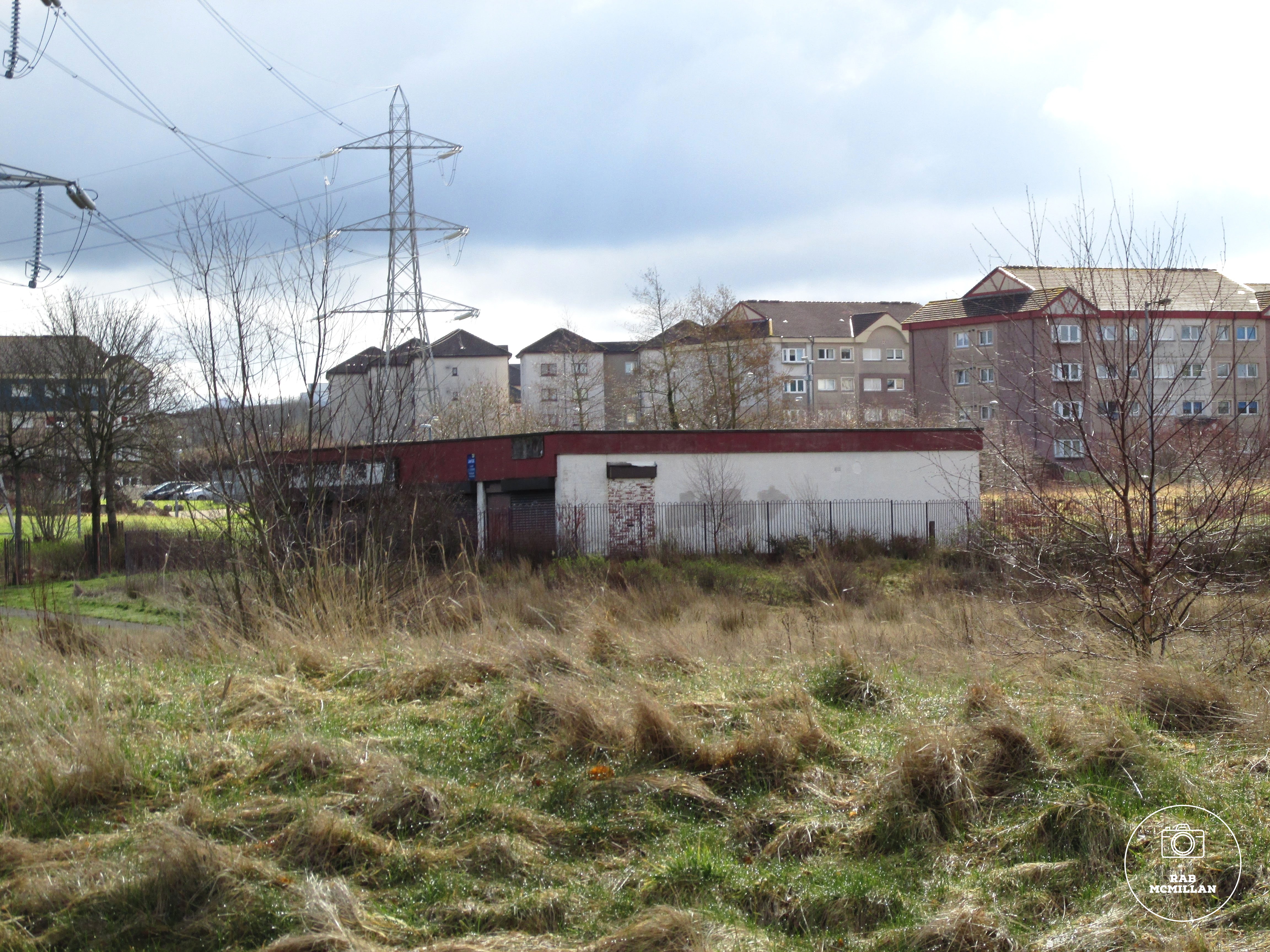 The old shops at Gowkthrapple, Wishaw, 2016.