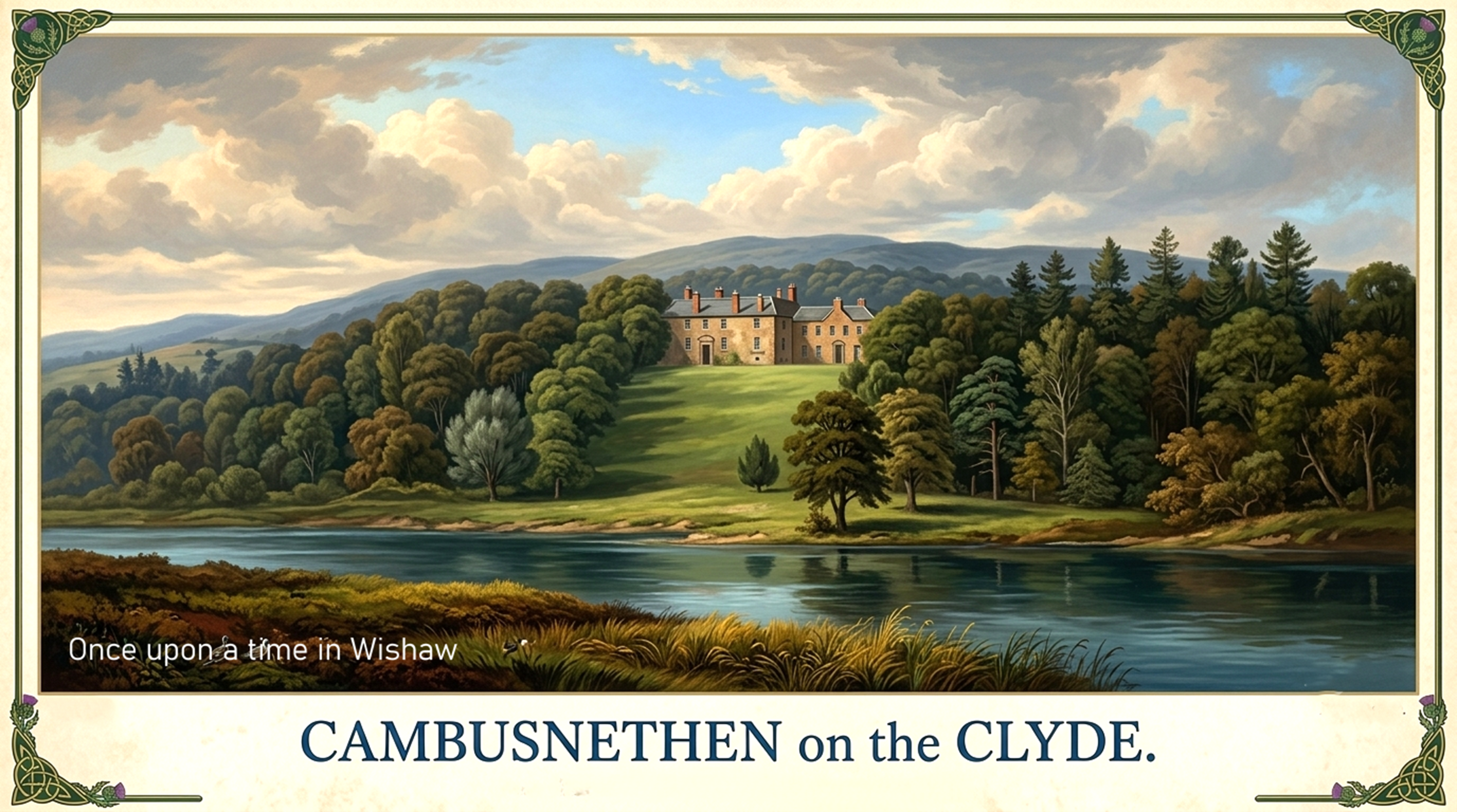 Cambusnethan Manor House, Wishaw, early 1800's.