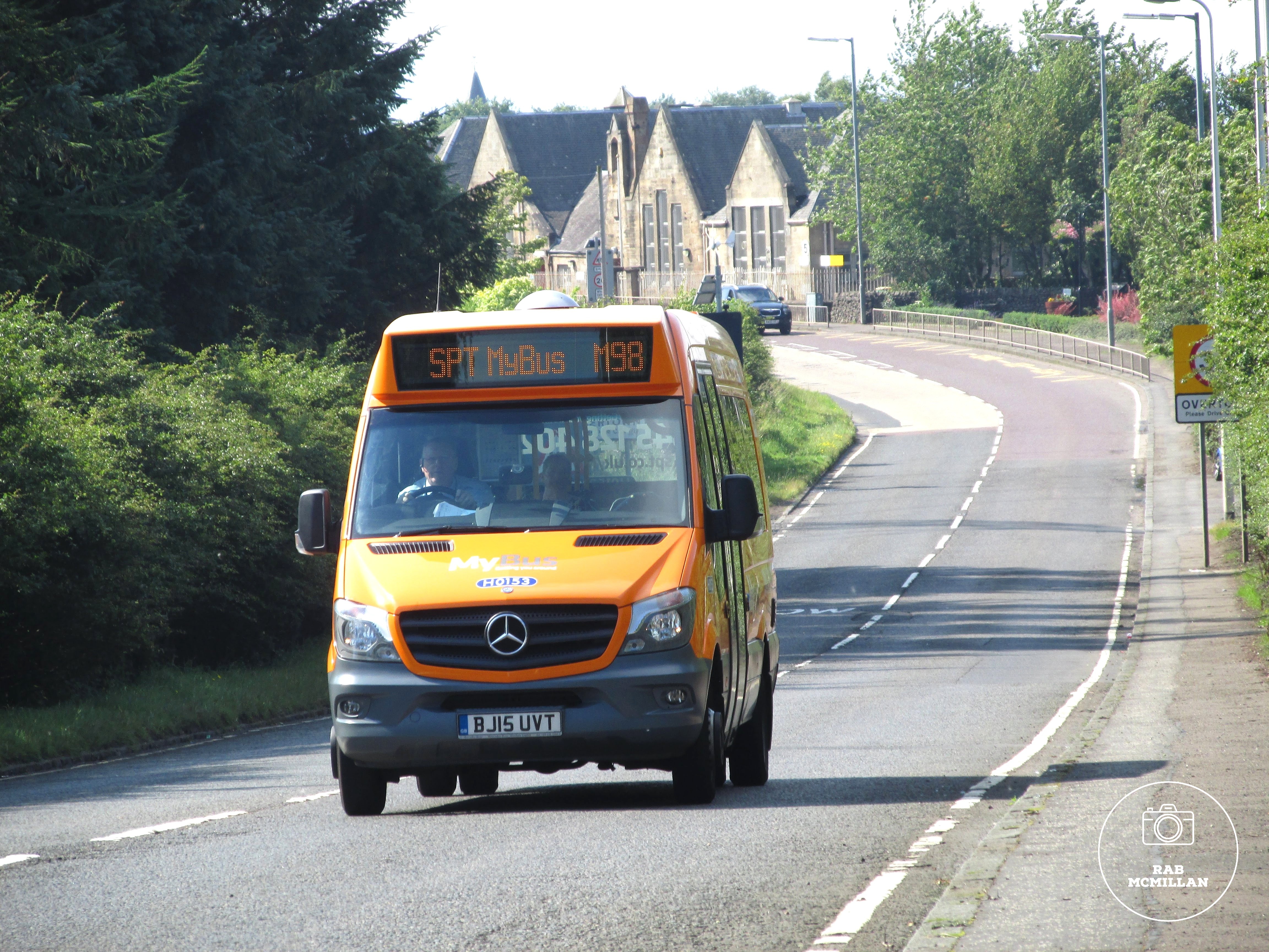 Looking to Overtown School, Wishaw, 2015.