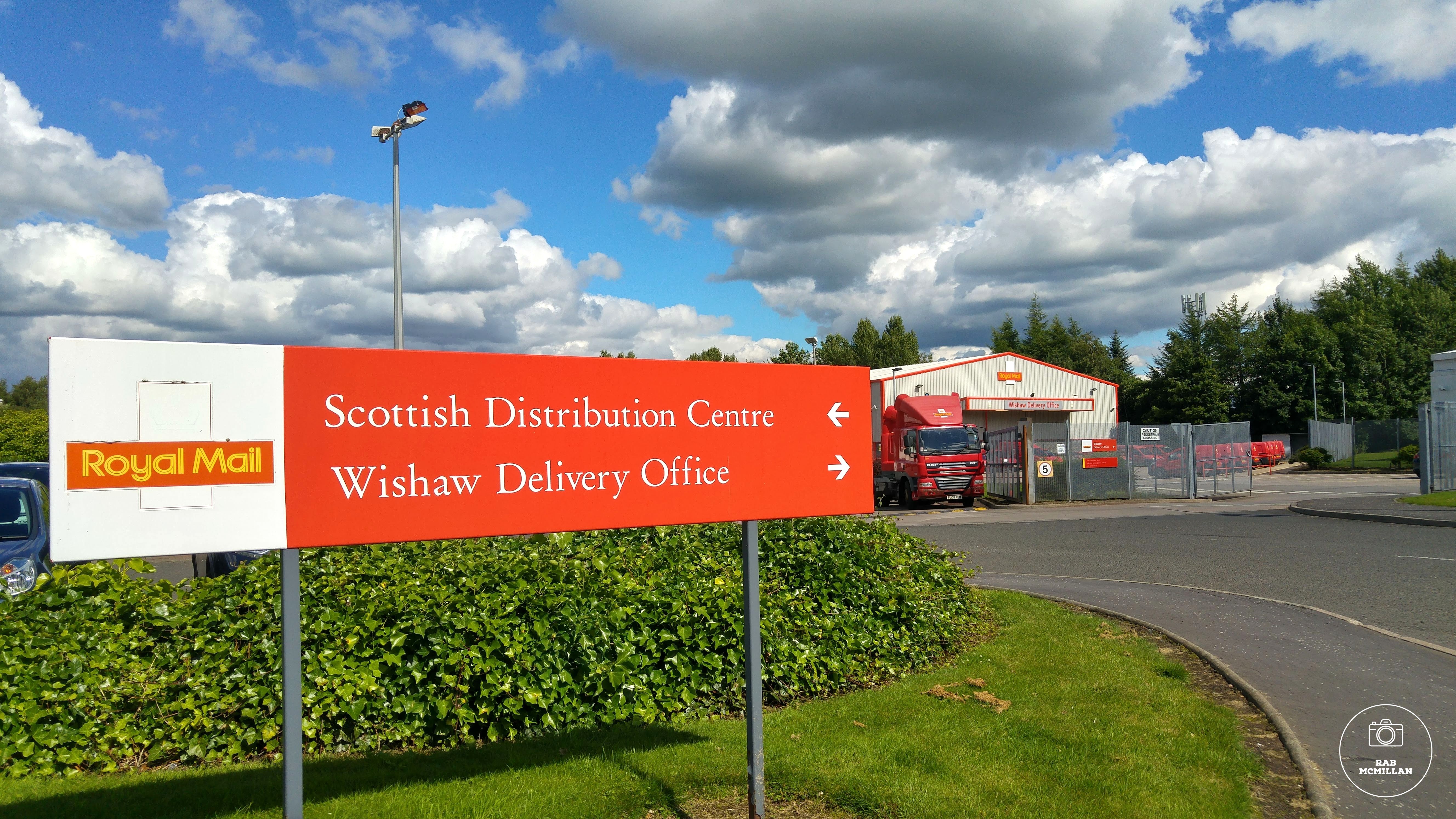 Royal Mail Scottish Distribution Centre, Netherton, Wishaw, 2016.